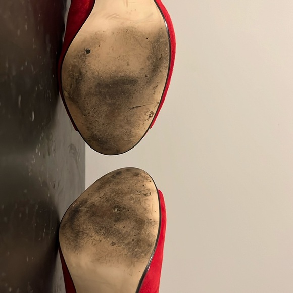 Red Karen Millen open-toed booties, size 37 - Picture 6 of 6